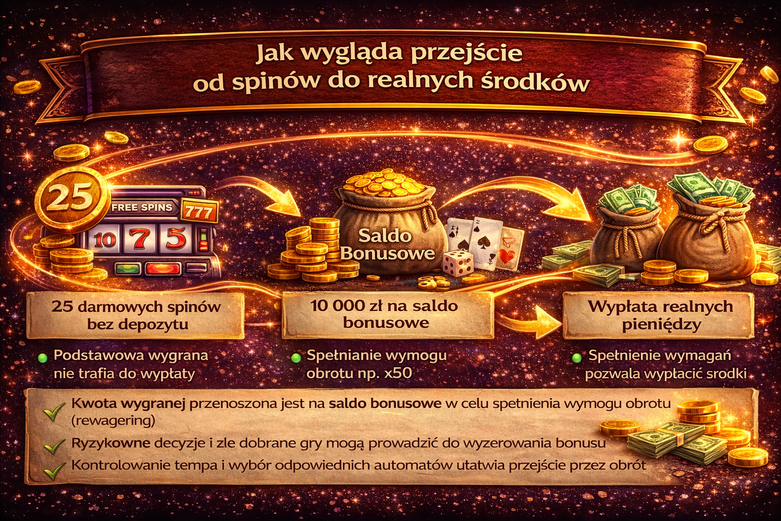 Jak wygląda przejście od spinów do realnych środków